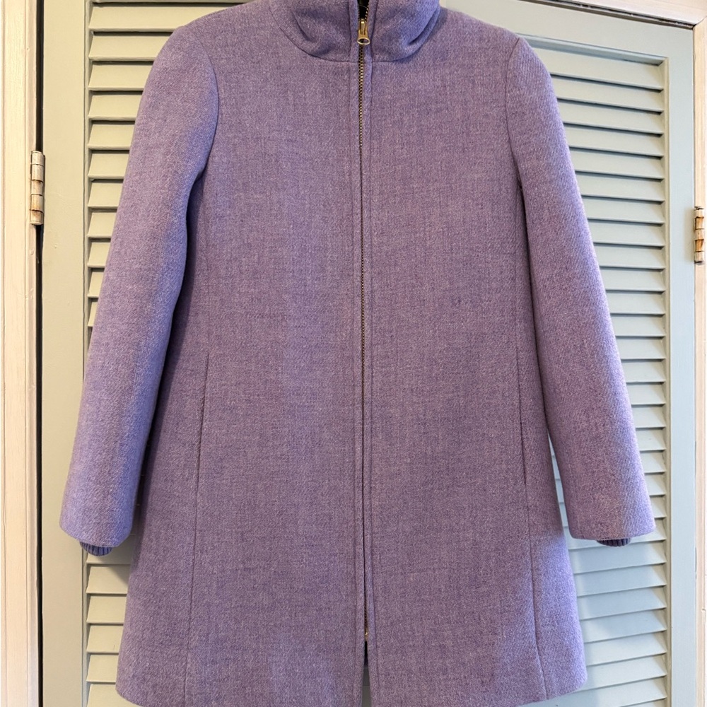 J. Crew Women's Purple Trench Coat - Picture 3 of 3